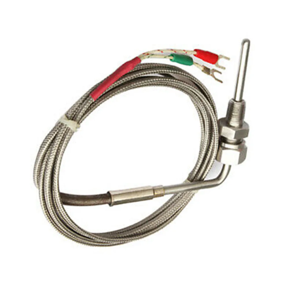 1/8" NPT K Type Thermocouple Exhaust Probe 1200°C Temperature Sensors Thread NPT Threads 2m Cable Adjustable Pressure Lock