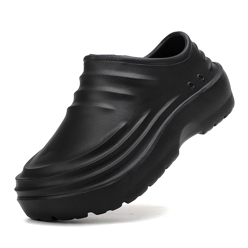 Casual shoes Summer Chef Shoes Anti Slip and Oil Proof Work Shoes Lazy Slippers Casual Trendy Slipper One Step Fashion Garden For Beach