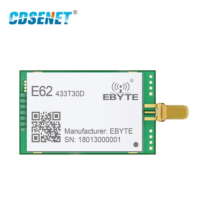 silicon labs si4463 spotgoods chip wireless radio frequency module spi digital half duplex communication consumption e30 900m20s 433MHz Long Range E62-433T30D Full Duplex TDD FHSS FEC Wireless rf Module 1W UART 433 mhz rf Transmitter and Receiver Module