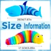 Cevioce Fidget Slug toy 2-piece set (random color), ideal for stress relief and sensory gaming, promoting focus and calmness 2