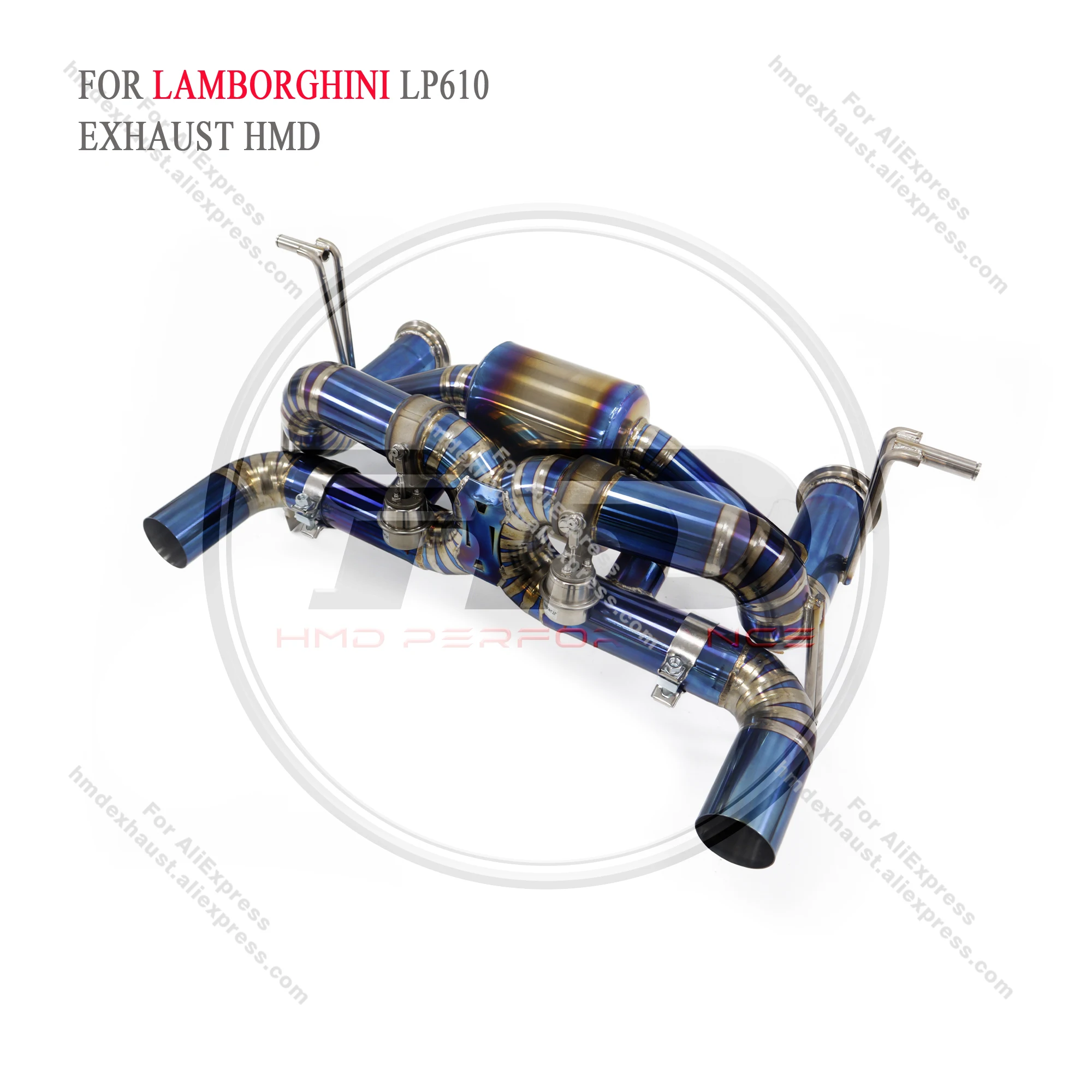 

HMD titanium alloy exhaust system For Lamborghini LP610 exhaust upgrade EVO catback valve silencer