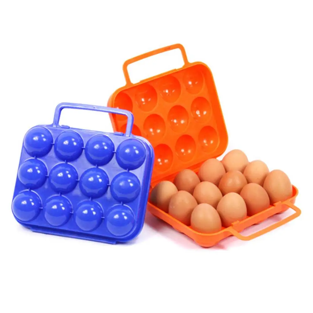 2/4/6/12 Eggs Holder Egg Storage Box Portable Container for Outdoor Camping Picnic Eggs Carry Kitchen Organizer egg storage container