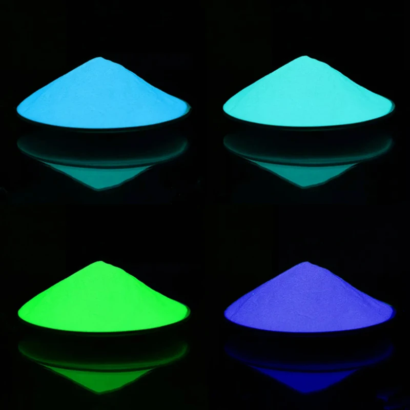 50g Nail Art Fine Powder Glow In The Dark UV Photoluminescent Powder Luminous Phosphor Pigment Acrylic Resin Dust nail powder
