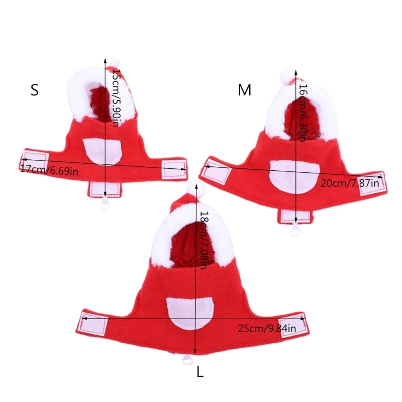 Christmas Bird Clothes Funny Winter Warm Birds Costume for Parakeets Cockatiel Cockatoo Parrot bird clothes