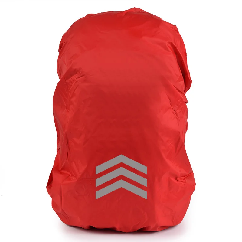 【P31】41L-55L Backpack Rain Cover Night Travel Safety Outdoor Backpack Cover With Reflective Bidding Package Waterproof 4