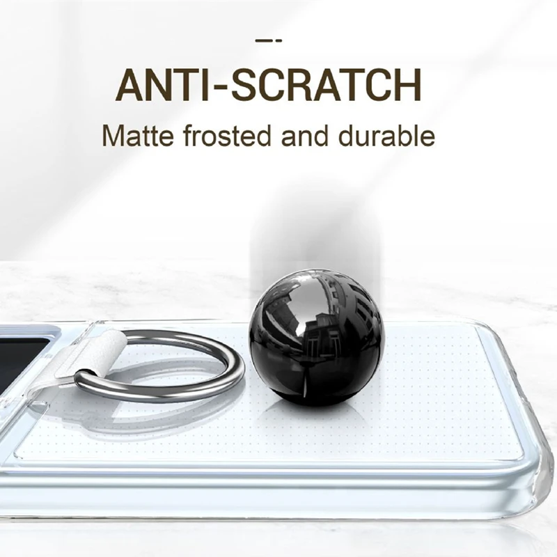 Fashion Folding Ring Silk Lanyard Phone Case For Samsung Galaxy Z Flip 3 4 5 Shockproof Protective Cover_voghion.com