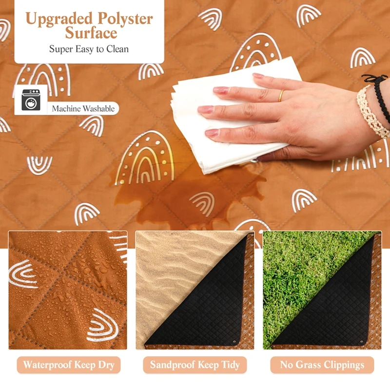 Baby Cotton Picnic Mat Widesea Camping Mat Portable Sleeping Pad Picnic Bed Mattress Travel Trekking Waterproof Moistureproof