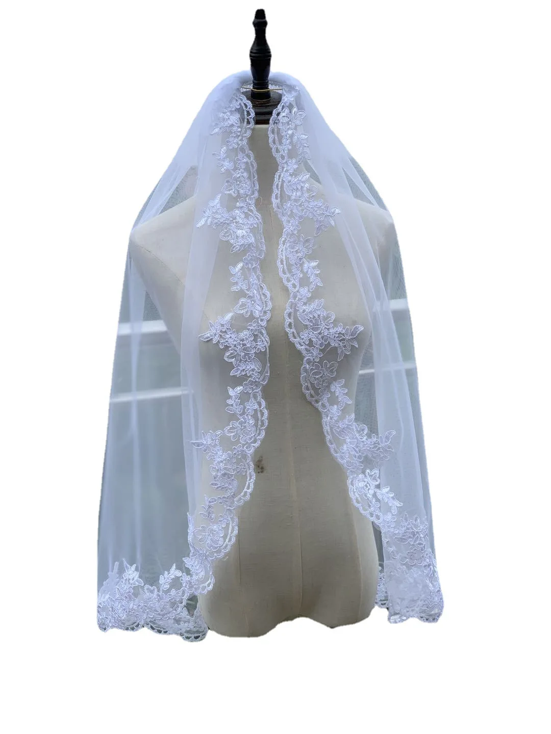 Single Layer Lace Veil Short Female Korean Style Wedding Dress Veil Accessories Factory Direct Sales factory direct sales ul 1430 20 awg tinned cooper power wire