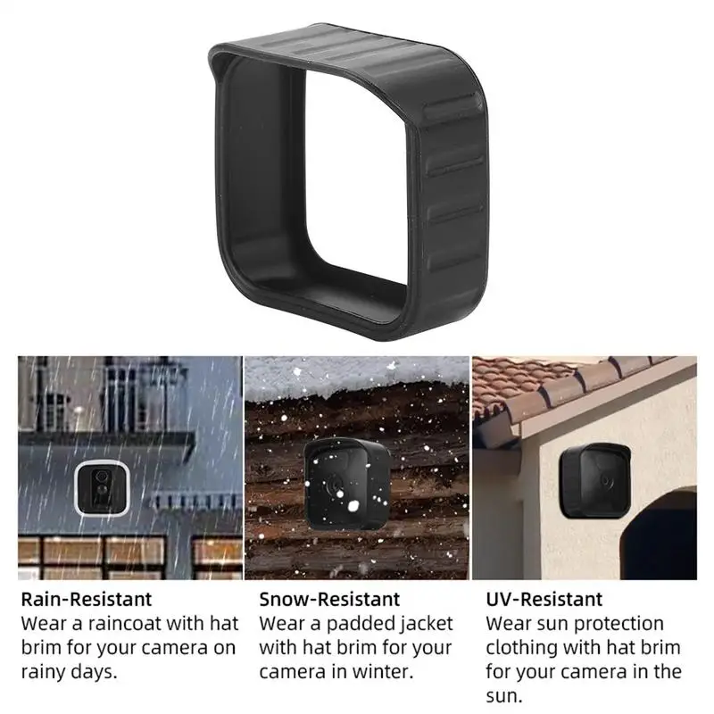 Silicone Cover For BlinkOutdoor/Indoor/XT1/XT2 Outdoor Camera Weatherproof Skin Cover With Hat Brim Outdoor Camera