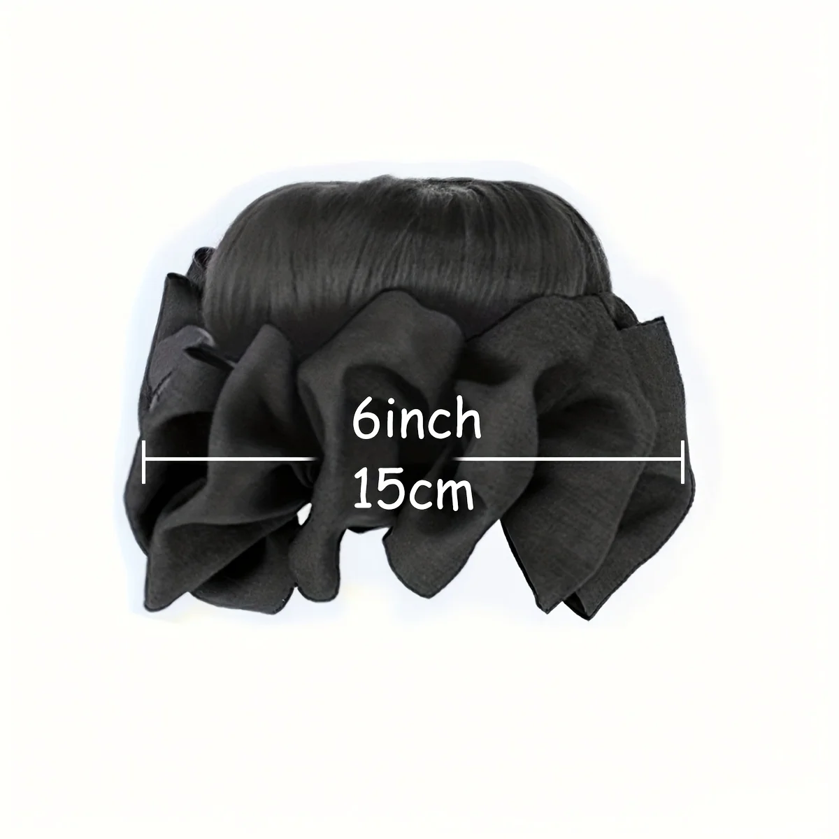 Synthetic Hair Bun Claw Clip With Hair  Wig Hair Clip Fluffy Brown Black Bun Head Wig Hair Accessories For Women