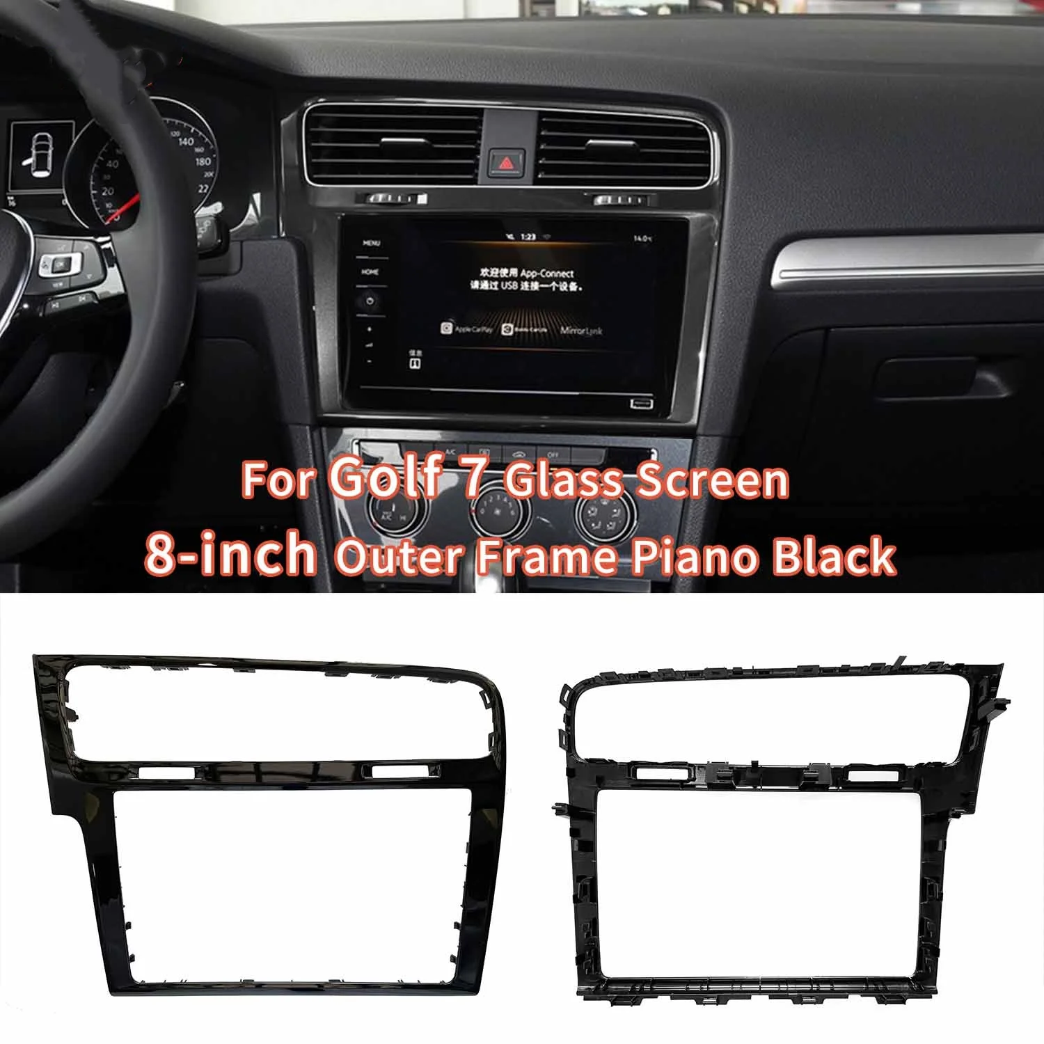 Piano Black MIB Radio Panel Decorative Frame for Car Interior Decoration