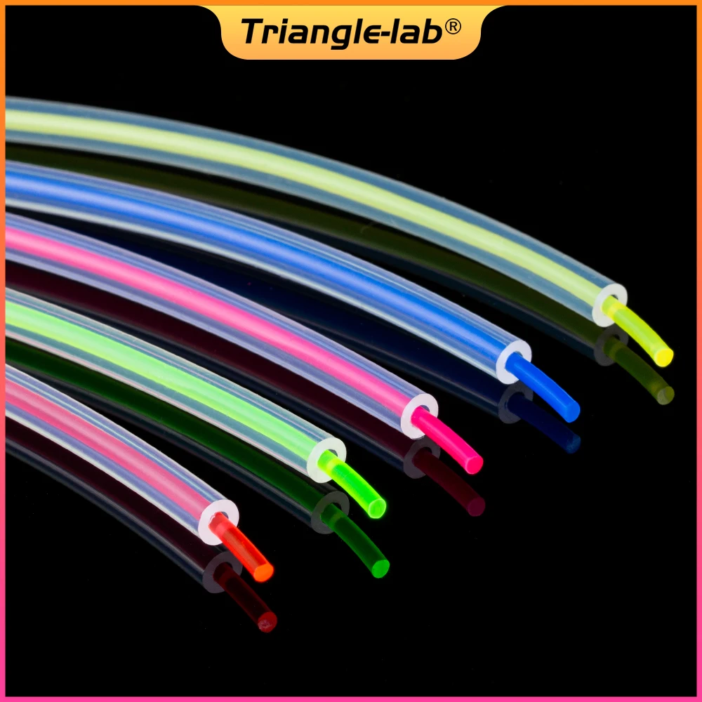 Фото C Trianglelab высокопрозрачная FEP трубка MMU2.0 для ender-3 i3 anet mk8 Bowden экструдер 1,75 мм нить ID2 мм od 4 мм без ПТФЭ №3