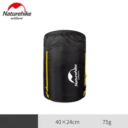 Naturehike Waterproof Compression Stuff Sack for Camping and Hiking Storage (Black - small)