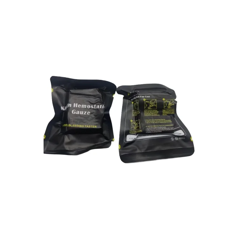 Outdoor Camping Kaolin Hemostatic Gauze Non-woven Fabric Chitosan Gauze Sheet Tactical First Aid Bandage