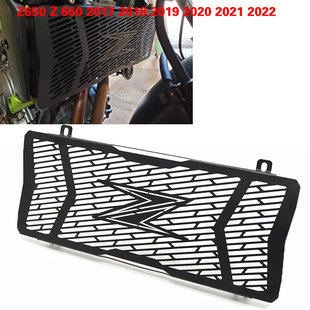 

Motorcycle Stainless Steel Radiator Grille Guard Protection Cover Radiator Cover For KAWASAKI Z650 2017-2022 Z-650 19 2021 2022