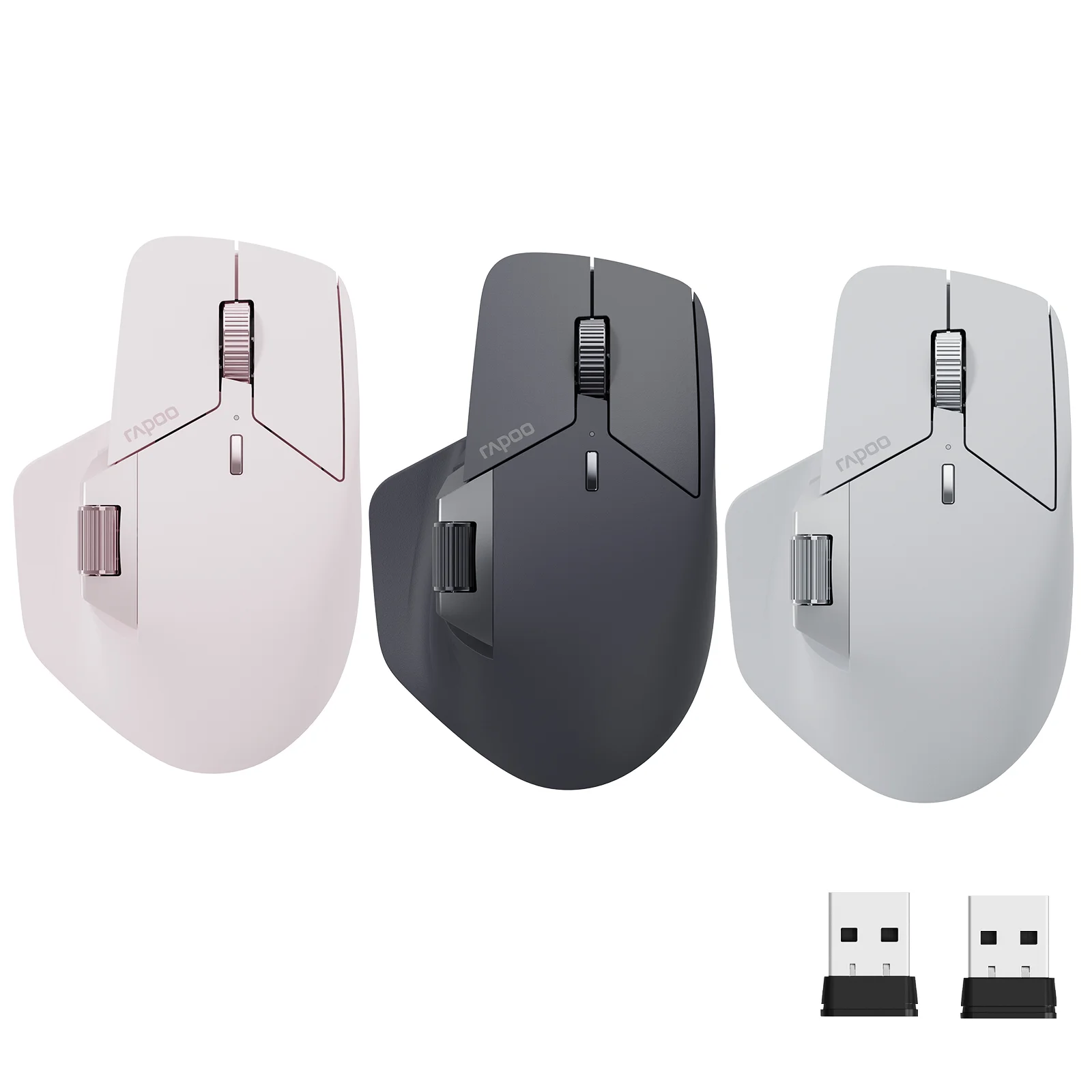 Rapoo-mouse sem Fio Recarregável Multi-mode Bluetooth Easy-switch até Dispositivos 4000 Dpi Mt760 Mt760mini