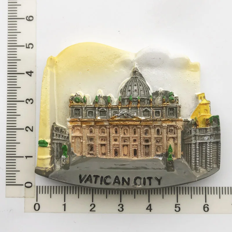 

Креативный Ватикан, путешествие, памятные, ремесла, 3D, украшения, магнетизм, полимерный материал, наклейки на холодильник