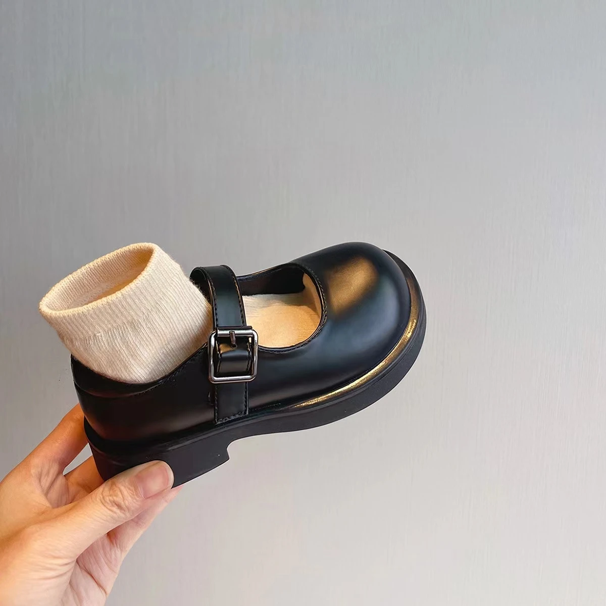 Girls Non Slip Soft Sole Mary Jane Shoes for School