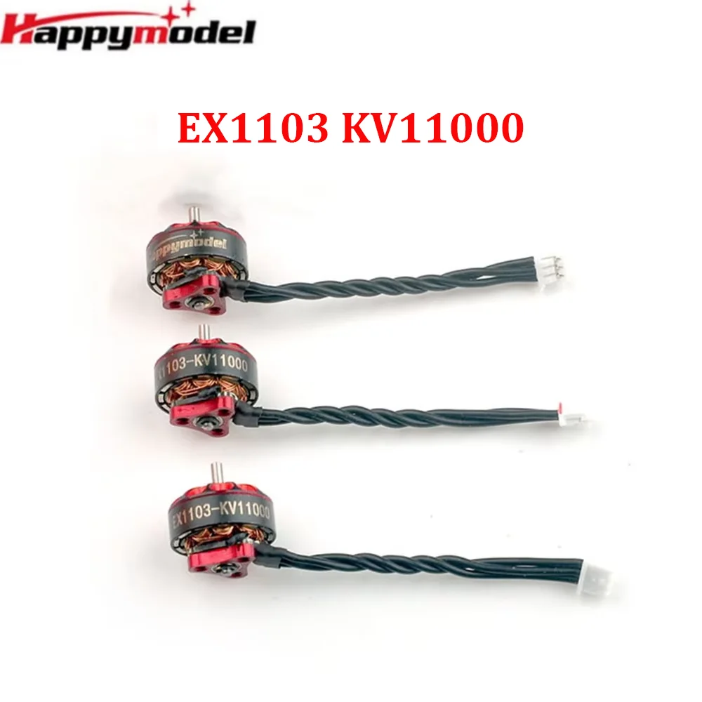 HappyModel EX1103 KV11000 1-2S Brushless Motor Replacement for Bassline 2S Micro 90mm FPV Drone DIY Parts 4PCS