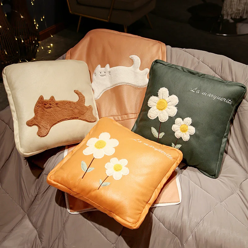 

Подушка плюшевая в виде цветка, 40/45 см