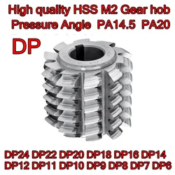 LivterDP6 DP7 DP8 DP9 DP10 DP11 DP12 DP14 DP16 DP18 DP20 DP22 DP24 Angle de pression PA14.5 pa20 haute qualité HSS M2 