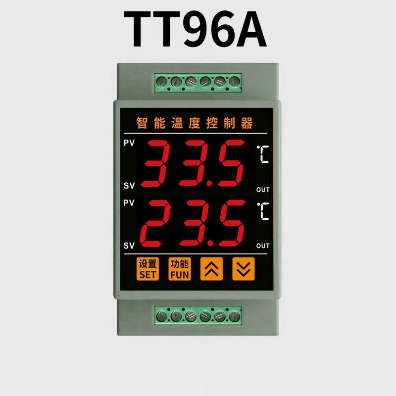 

TT96A Intelligent Digital Display Dual Independent Output Electronic Refrigeration Heating Temperature Control Instrument Switch