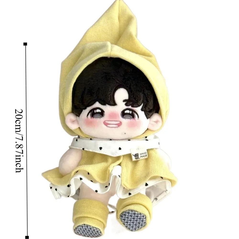 Elven Cloak 20cm Cotton Clothes Skirt with Shoes Cute Clothes Cartoon Yellow Hat Cotton 's Clothes 20cm Cotton