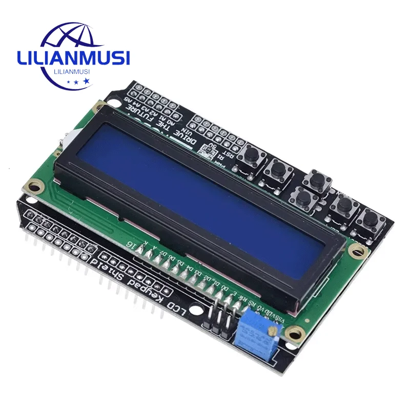 Schermo Tastiera Lcd Lcd1602 Display Modulo Lcd 1602 Schermo Blu Per Arduino Atmega328 Atmega2560 Per Raspberry Pi Per Uno