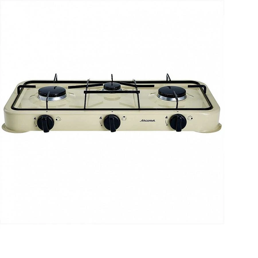 Gas Stove Table 3burner Aksinya Ks107 Beige Household Appliances