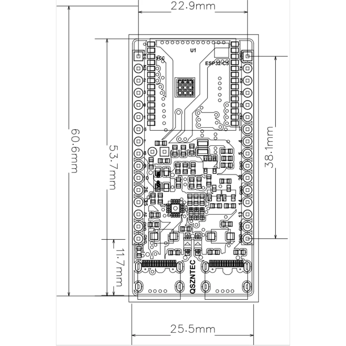 รูปสินค้า บอร์ดพัฒนา ESP32-C5 Wi-Fi 6 ดูอัลแบนด์ รุ่นใหม่