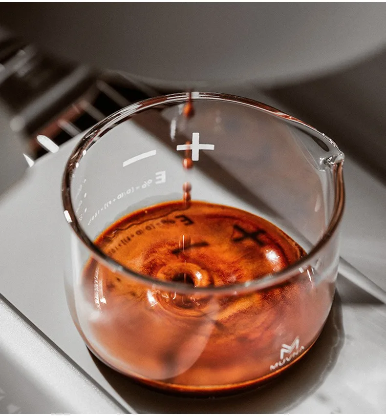 Description Picture 4 of itemMUVNA Glass Coffee Cup Espresso Ounce Cup Coffee Machine with Scale 100ml Measuring Cup Barista Accessories