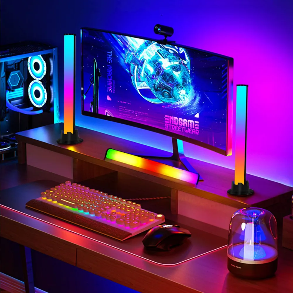 Ydene 360° Smart LED Lampe, Gaming Barres RGB Dimmable avec DIY 16M Couleur  et 213