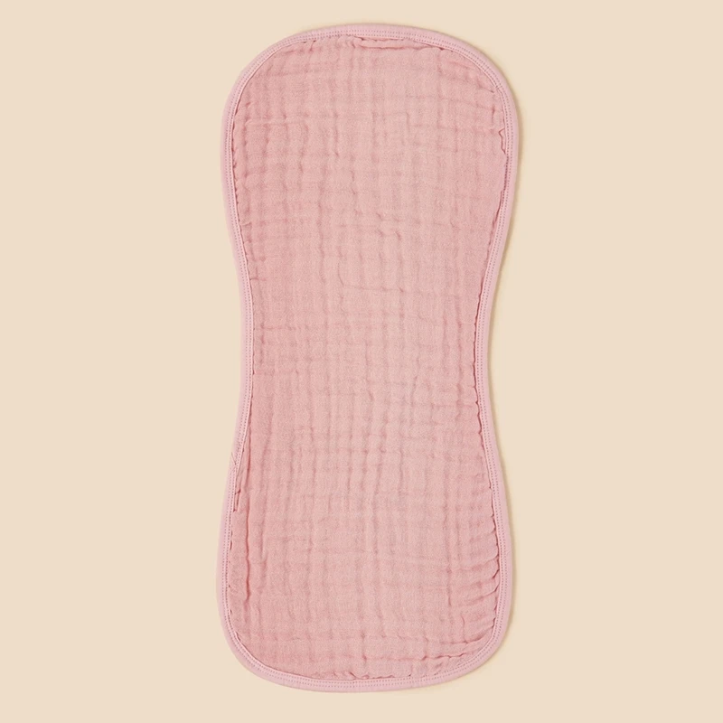 6Pcs Drooling Bibs for Baby Cotton Burp Cloth Muslin-Bib Flat Pillow Skin Friendly Soothing Bib Towel Nursing Essential
