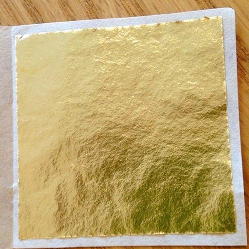 5/100Sheets Imitation Gold Silver Foil Papers Gilding Diy Art Craft Paper Resin Candle Plaster Nail Art Jewelry Making Filling