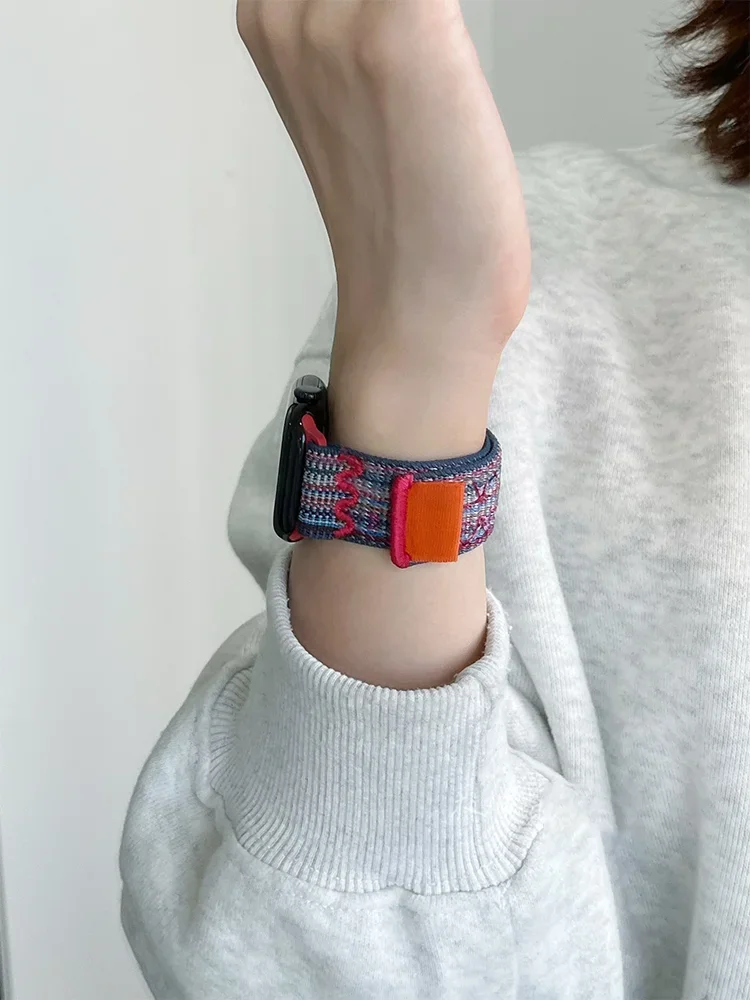 Nylon Sport Strap for Smartwatch Bracelet, 49mm - Vibrant Loop Design