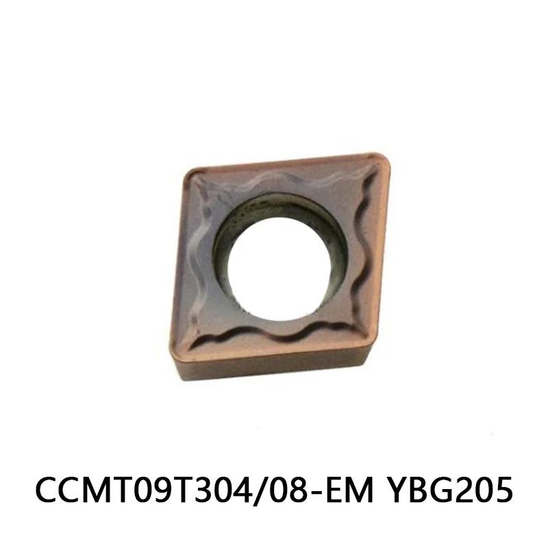 

10pcs carbide inserts CCMT09T304-EM YBG205 YBM153 HMC CCMT060204 08 -EM YBM253 YBG202 CCMT120404-EM CCMT120408-EM Free shipping