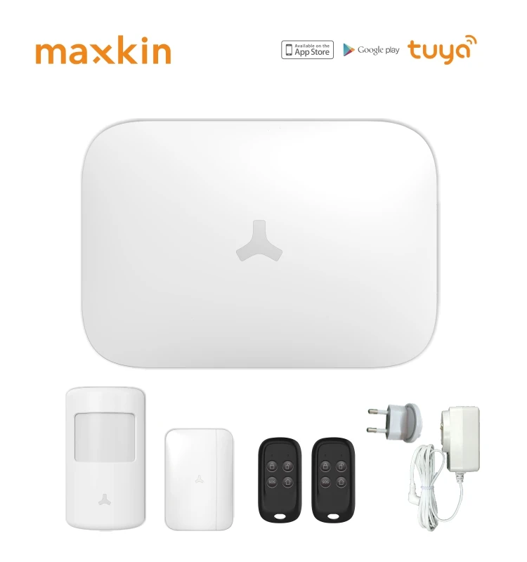 

TUYA smart life Maxkin security system DIY self-monitoring remote control burglar smart home wifi gsm 4G system