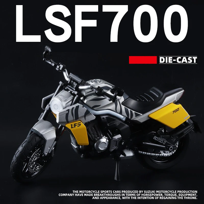 

Benda LSF Alloy Racing Motocross Model Simulation Sound & Light Street Diecast Vehicle Motorcycle Model Collection Gift For Kids