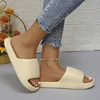 Lucyever 2024 Soft Sole Eva Slippers for Women Lightweight Non Slip Home Slippers Woman Summer Thick Platform Beach Flip Flops 3