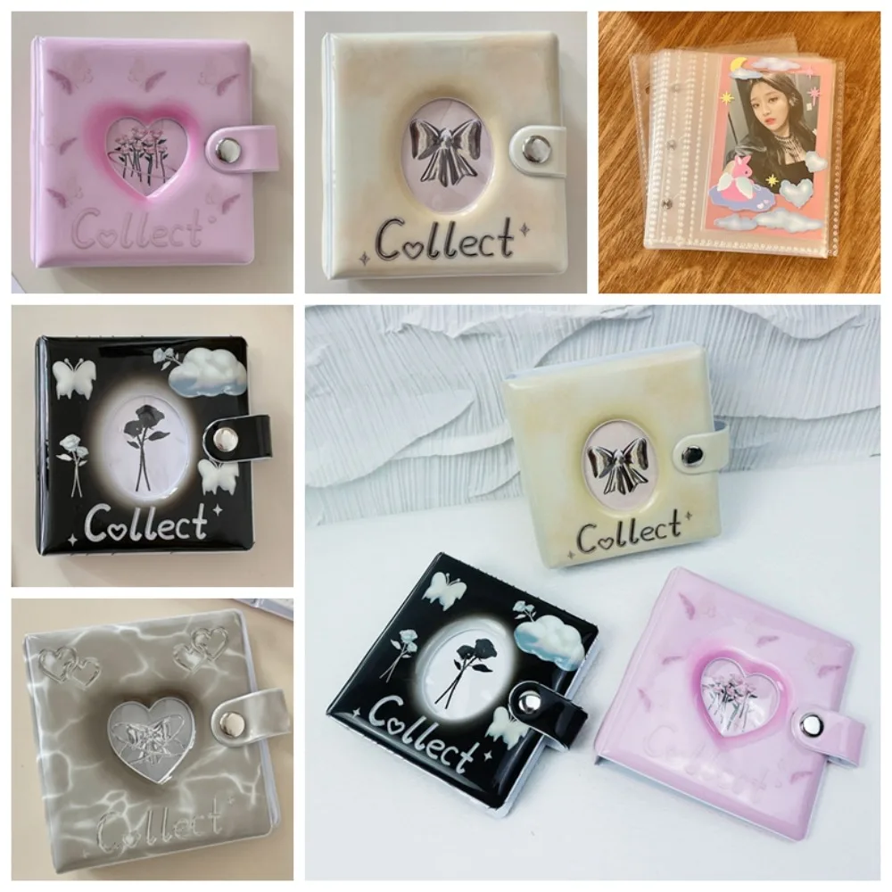 PVC Photos Collect Book Photo Album Pendant 3 inch Ransparent 3 inch PVC Photo Album Kpop Cute Mini Photo Album Decorative