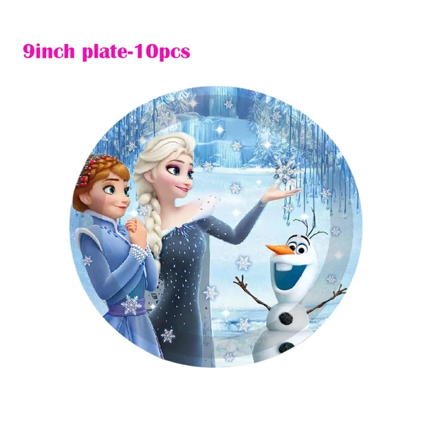 Disney Frozen Happy Birthday Party Paper Disposable Tableware Series