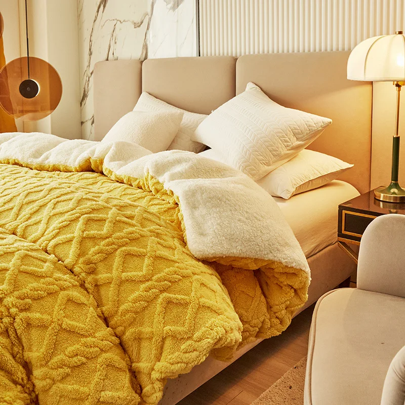 

Hot Sale Warmth Duvet Cover - Dual Use Blanket - Artificial Cashmere Warm Winter Blanket - Plush Beds - Fleece Blankets Cozy