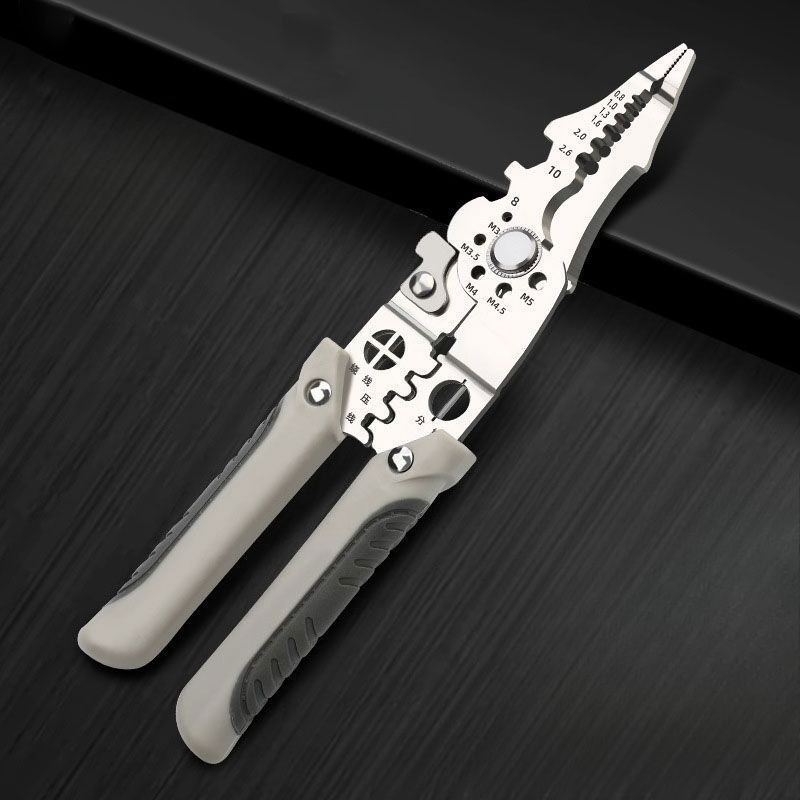 Stripping Pliers Multifunctional Stripping Electrician Wire Breaking Stripping Crimping Scissors Electrician Pliers
