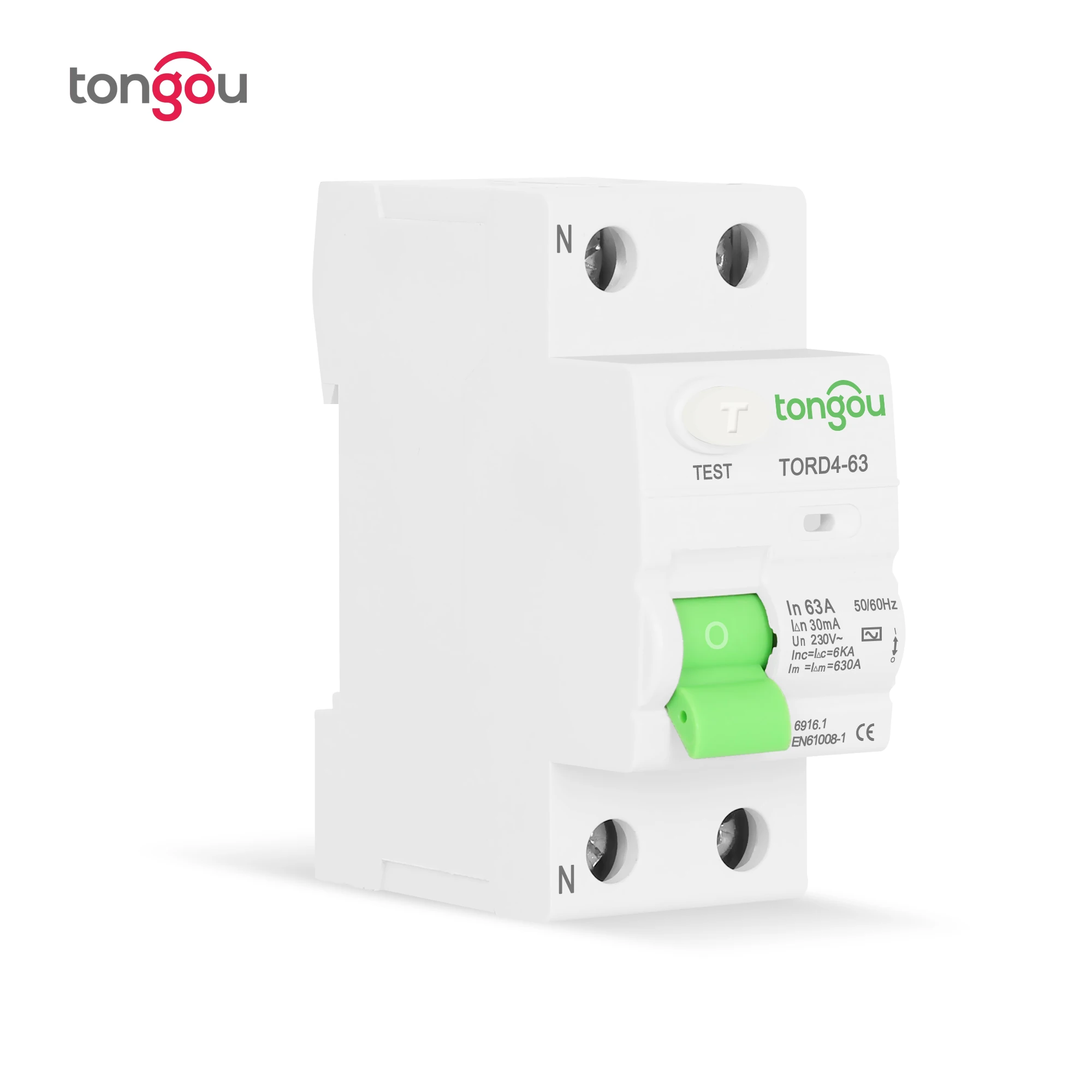 Disjoncteur Différentiel 30mA 3P+N 63A 400V - BL1E-63 - Protection Fuite, Surcharge, Court-circuit - Pour Maison, Chantier