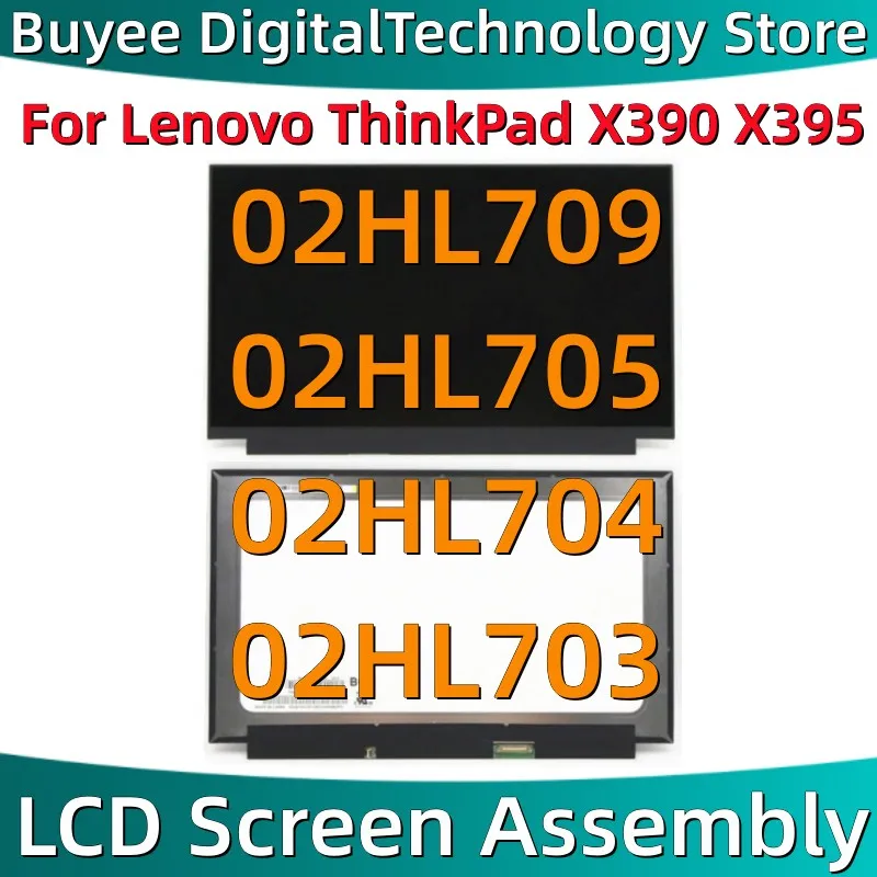 13.3 Per Lenovo Thinkpad X390 X395 Schermo Lcd 02 Hl709 02 Hl705 02 Hl704 02 Hl703 Sostituzione Digitalizzatore Schermo Led