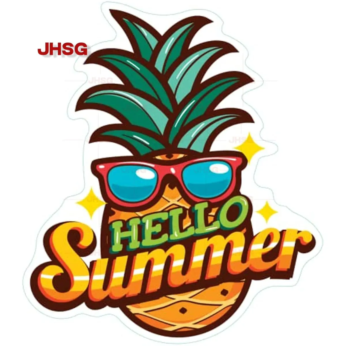 

Pineapple Sunglasses Vinyl Decal Sticker - Car Truck Truck SUV Window Wall Cup Laptop 10cm Decal