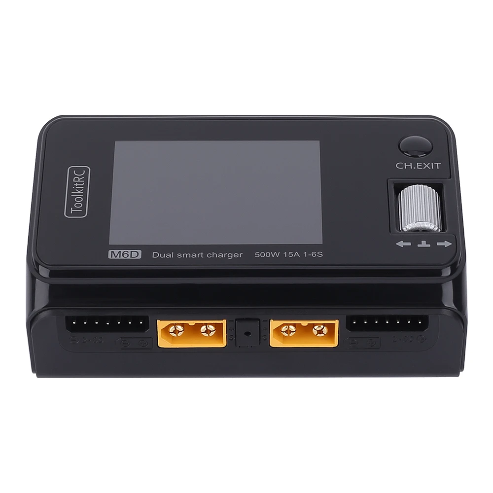 오리지널 ToolkitRC M6D DC 듀얼 채널 미니 스마트 충전기 방전기, 1-6S Lipo 배터리 FPV 모델 예비 부품, 500W