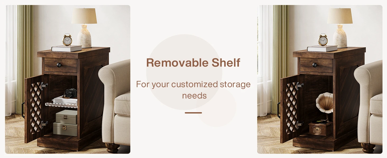 end table with storage