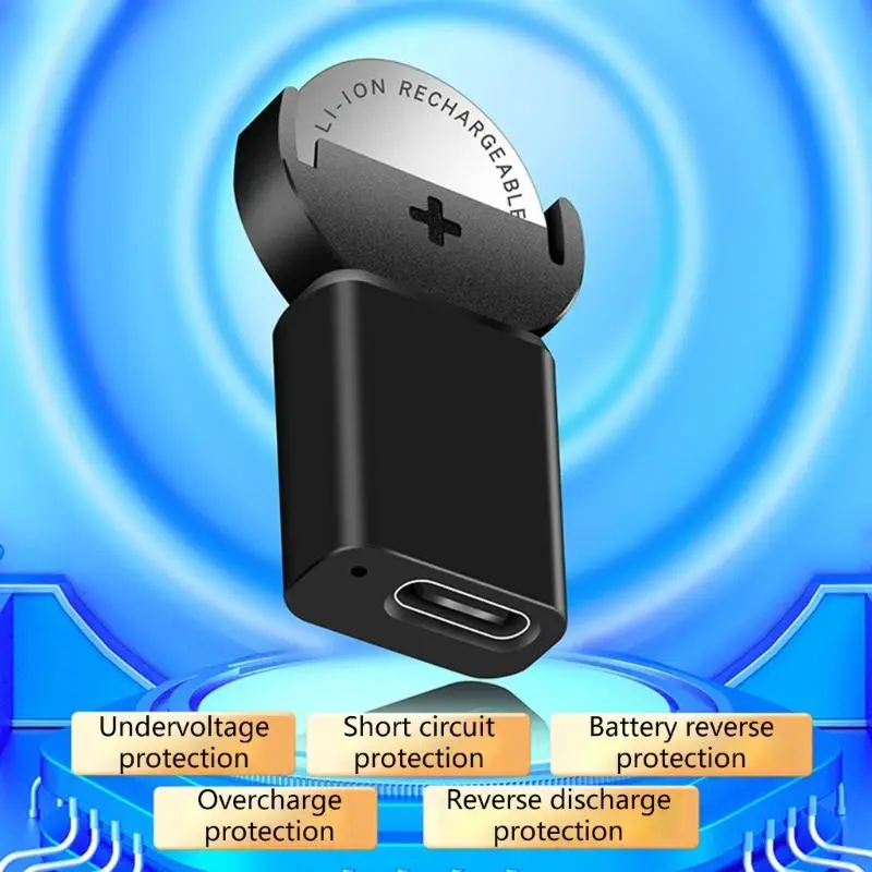157F Type-C Rechargeable Li-Ion Coin Button Cells for LIR2032 LIR1632 LIR2025