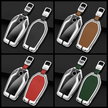 In Lega di zinco Auto Display A LED Della Copertura Della Cassa Chiave Borsette Per BMW 5 Serie 7 X3 X4 X5 X7 G30 G05 G07 G02 G11 G12 G32 G31 i8 Accessori - In Lega di zinco Auto Display A LED Della Copertura Della Cassa Chiave Borsette Per